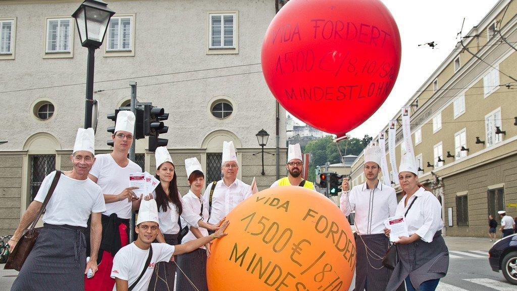 Gastronomen-Demo am Residenzplatz