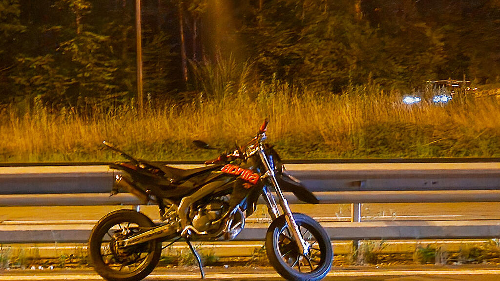 Moped contra Auto Alpenstraße