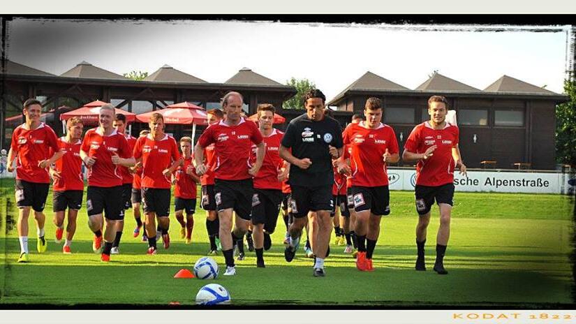 Max Scharrer absolvierte schon die ersten Trainingseinheiten in Anif.