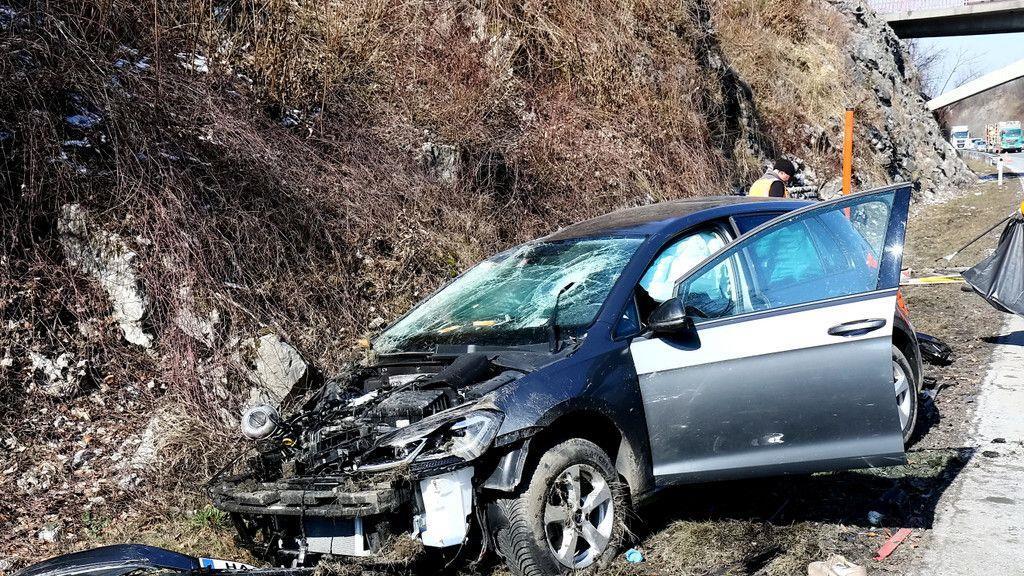 Pkw-Überschlag auf A10 bei Puch