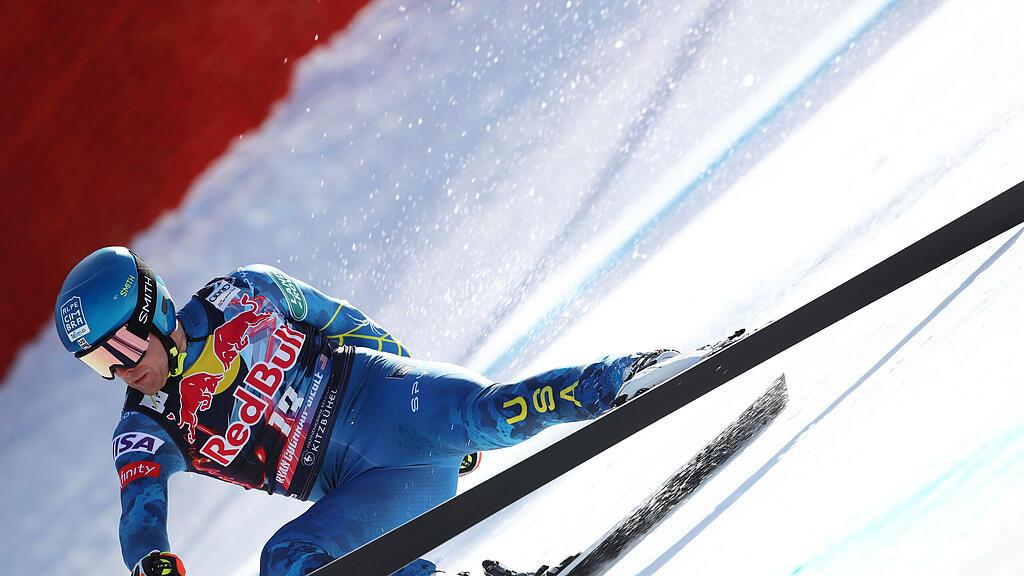 Ryan Cochran-Siegle stürzt in Kitzbühel