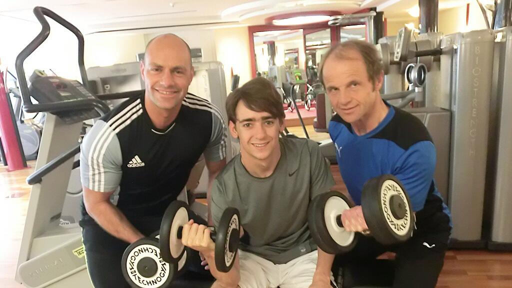 Im Bild: Roman Jahoda, Esteban Gutierrez und Josef Leberer
