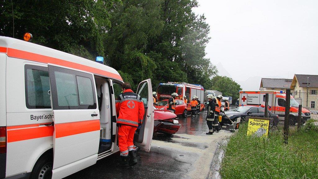 Frontalcrash auf B21