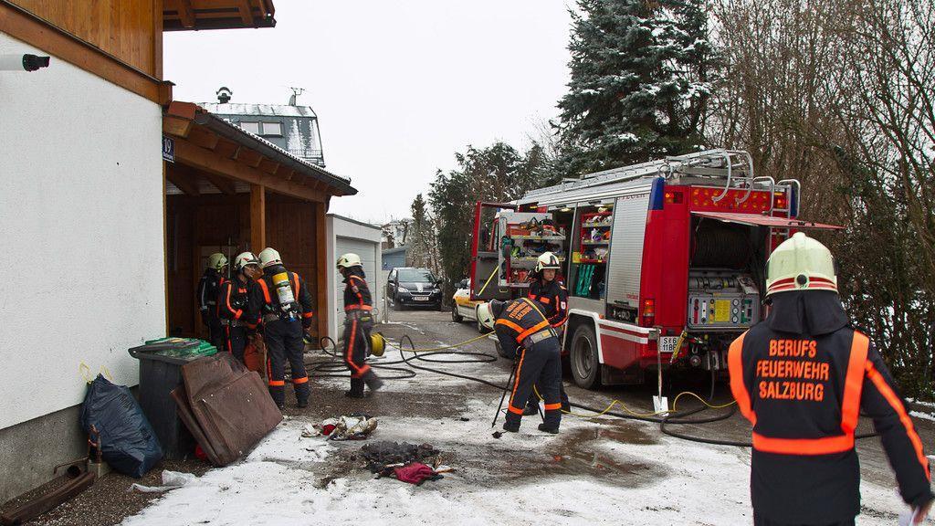 Saunabrand in Leopoldskron