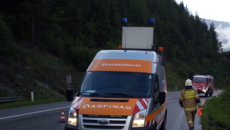 Unfall A10 Autoüberschlag Juli 2017
