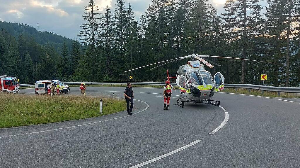 Motorradunfall B164