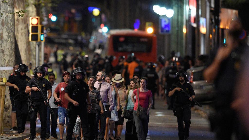 Terror in Barcelona: Bilder vom Abend
