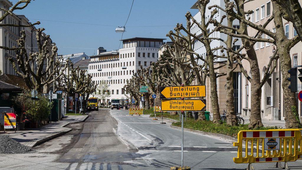 Bauarbeiten Franz-Josef-Straße
