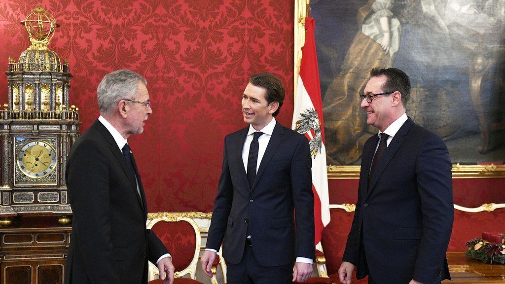 Van der Bellen empfängt Kurz und Strache