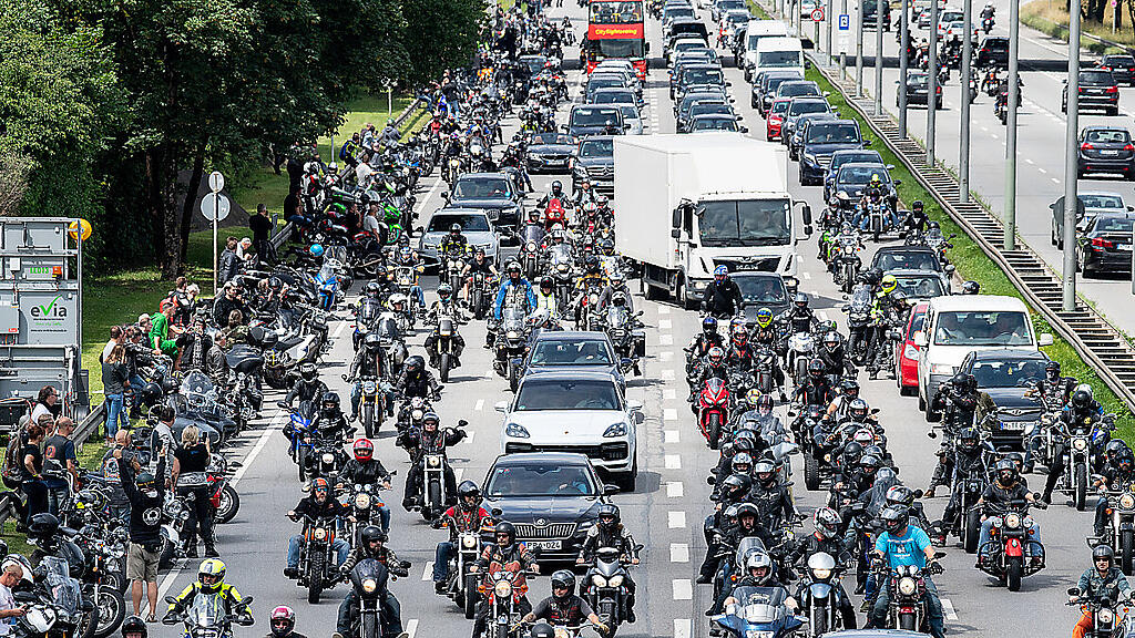 Demonstration gegen drohende Fahrverbote in München