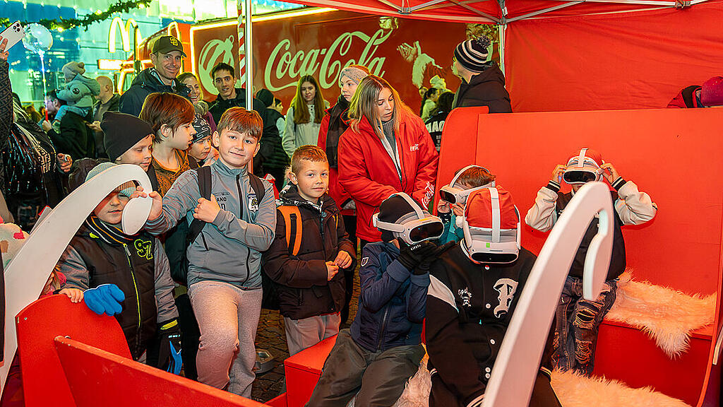 Coca-Cola Weihnachtstruck beim EUROPARK