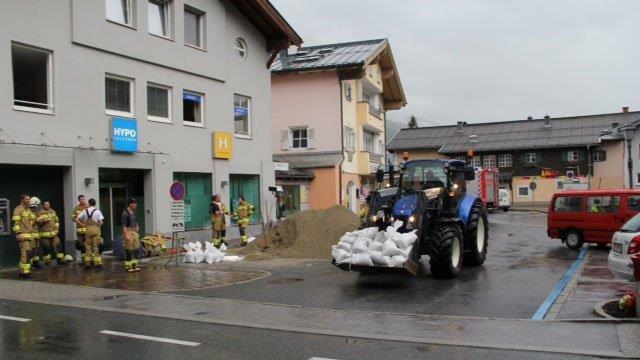 Hochwasser in Bruck und Mittersill