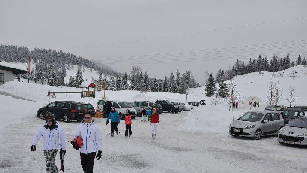 Skifahren auf der Postalm