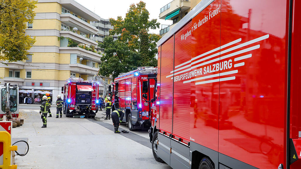 Gasleitung in Salzburg-Lehen beschädigt