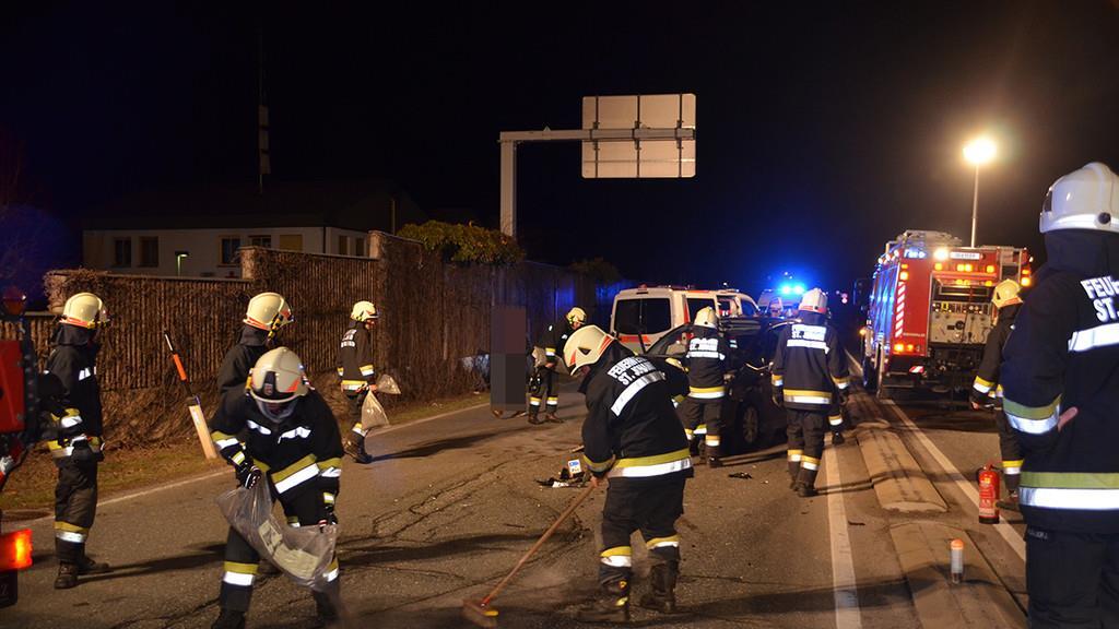 Frontalcrash auf B311 in St. Johann im Pongau