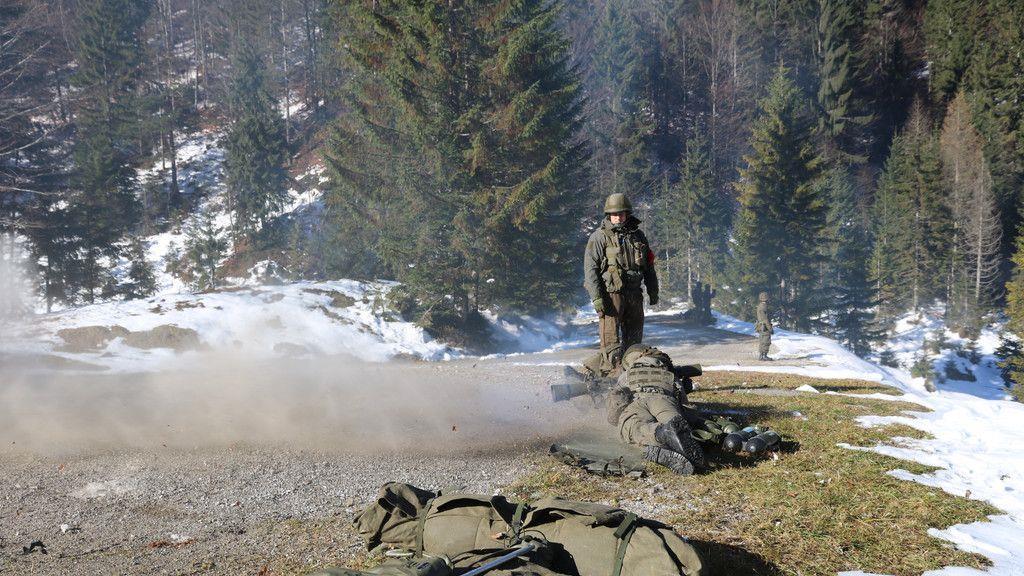Jägerbataillon in Saalfelden