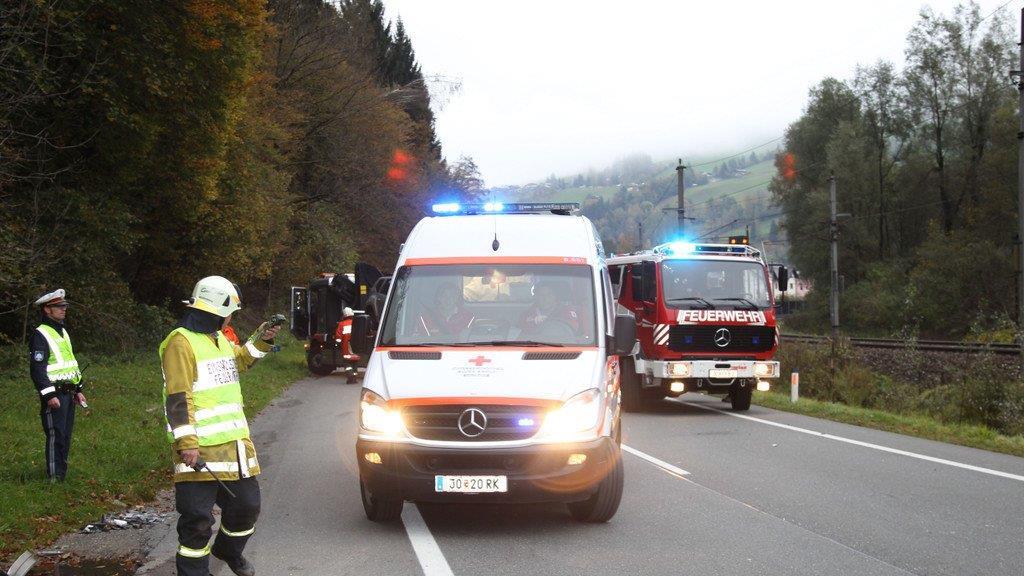 Crash in Bischofshofen