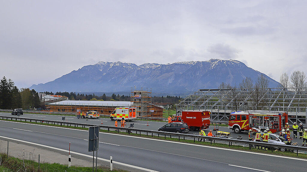 Unfall A8 Piding Geisterfahrerin