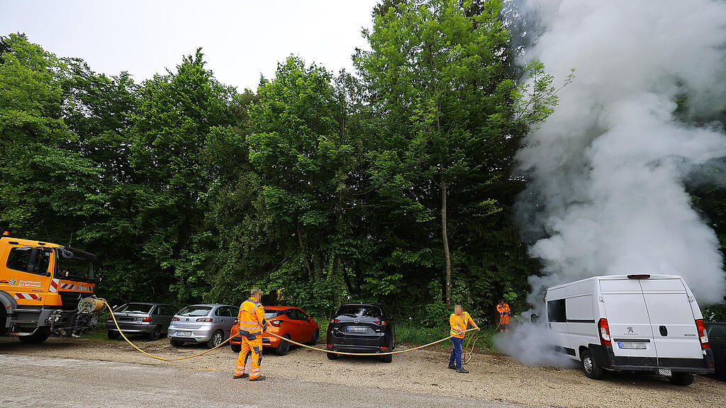 Fahrzeugbrand in Bad Reichenhall