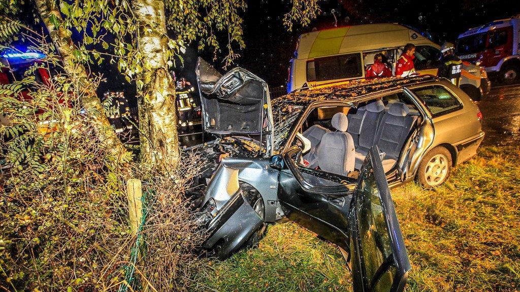 Pkw gegen Baum: Weitere Bilder