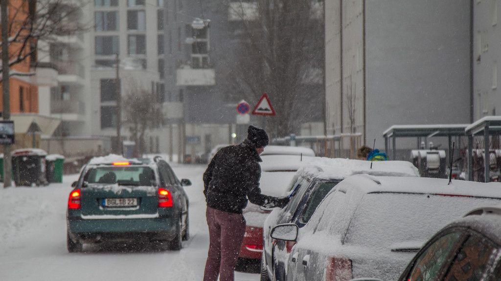 Schneechaos in der Stadt Salzburg