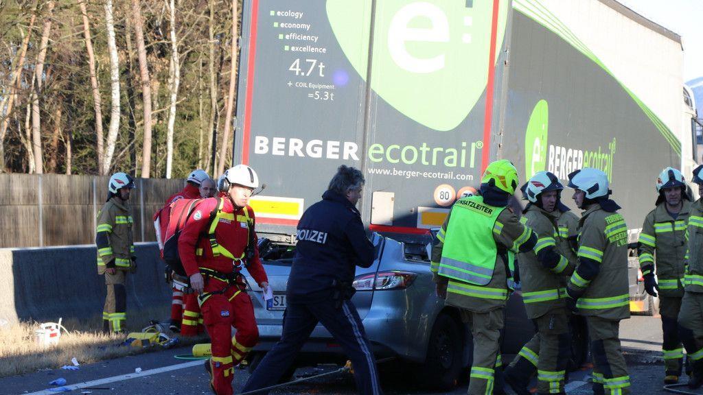 Schwerer Auffahrunfall am Walserberg
