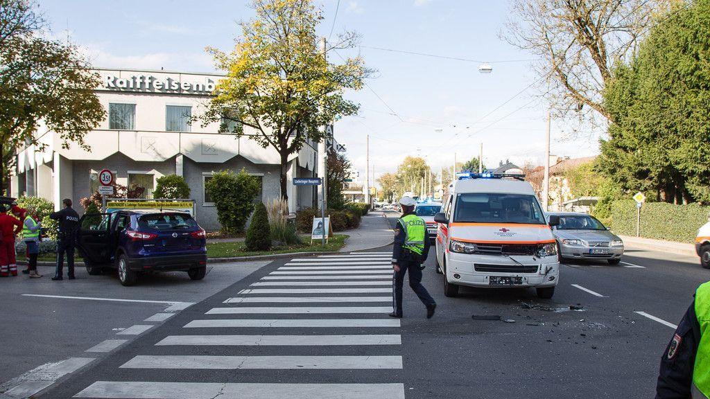 Wieder Unfall in Salzburg-Liefering