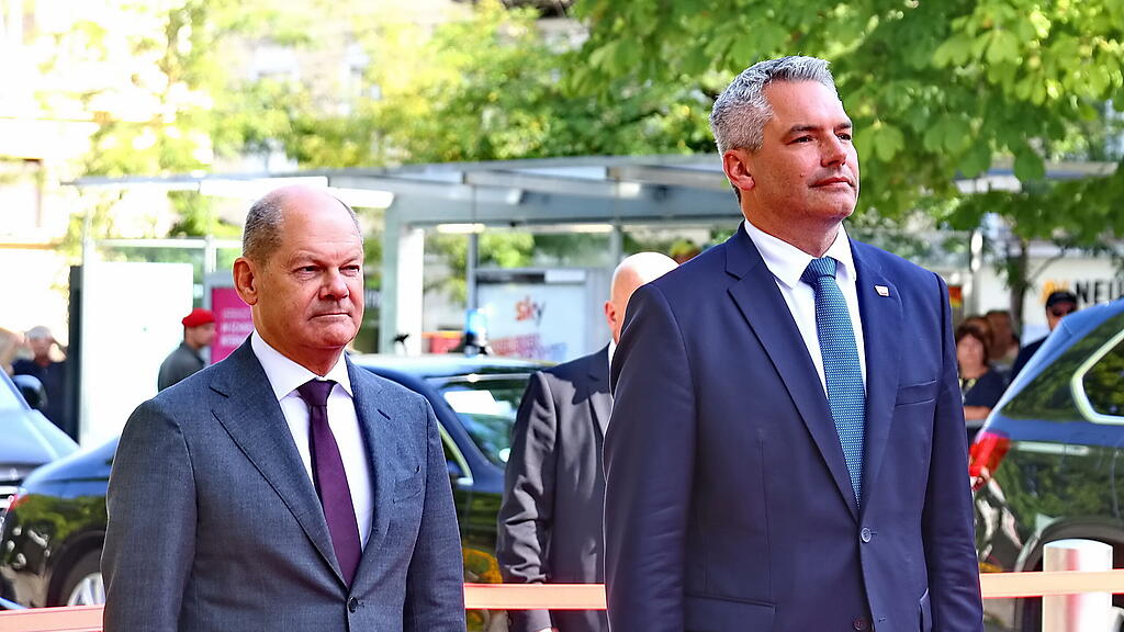 Olaf Scholz trifft Nehammer in salzburg