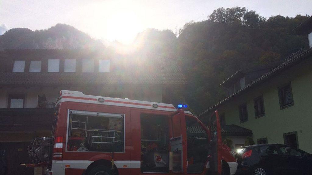 Bilder der Löscharbeiten Grödig