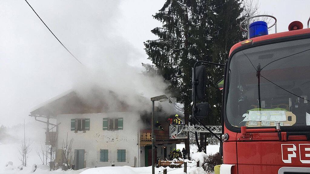 Brand in der Oberschönau.