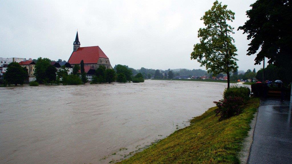 Hochwasser in Oberndorf