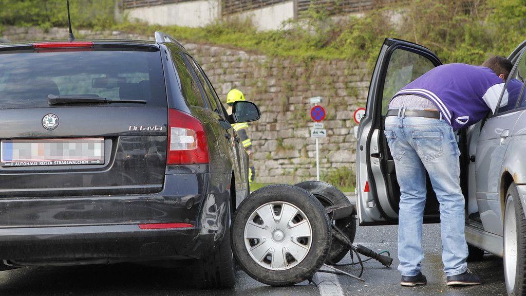 Spektakulärer Crash an MGC Kreuzung in Bergheim