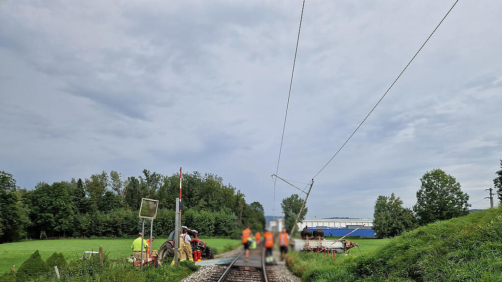 Crash Traktor Lokalbahn Bergheim