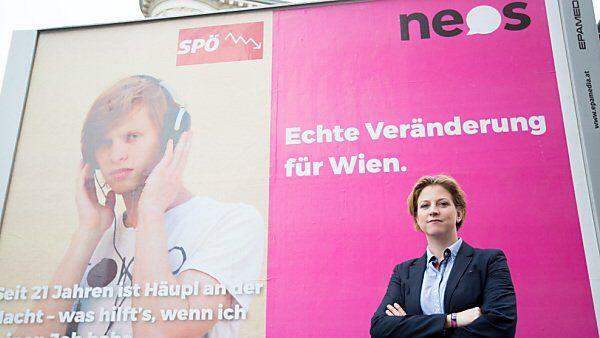 NEOS-Kandidatin Meinl-Reisinger will "Veränderung! Jetzt."