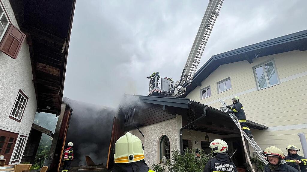 Industriebrand in Tiefgraben