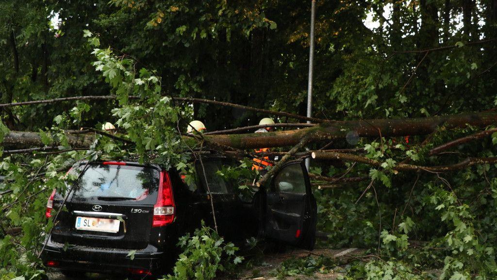 Unwetter in Großgmain