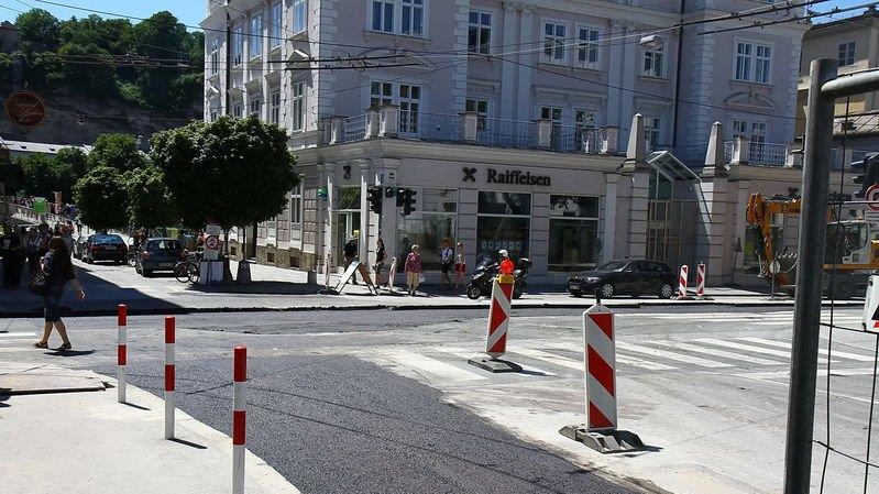 Baustelle in der Schwarzstraße