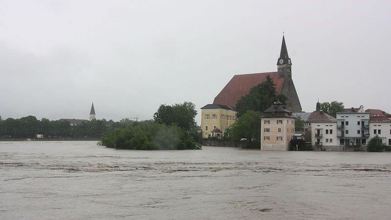 Hochwasser in Oberndorf
