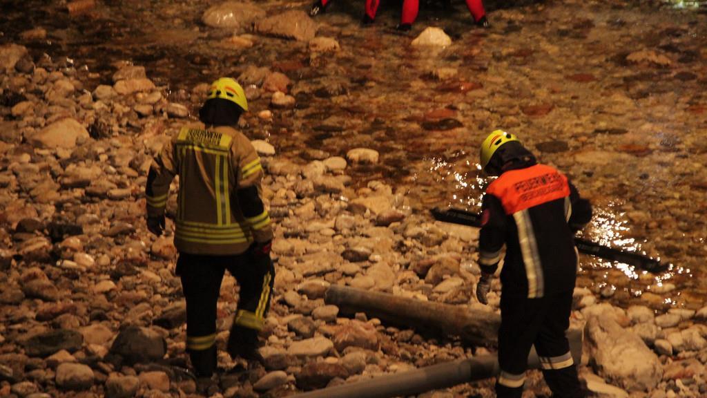 Pkw stürzt in Berchtesgadener Ache