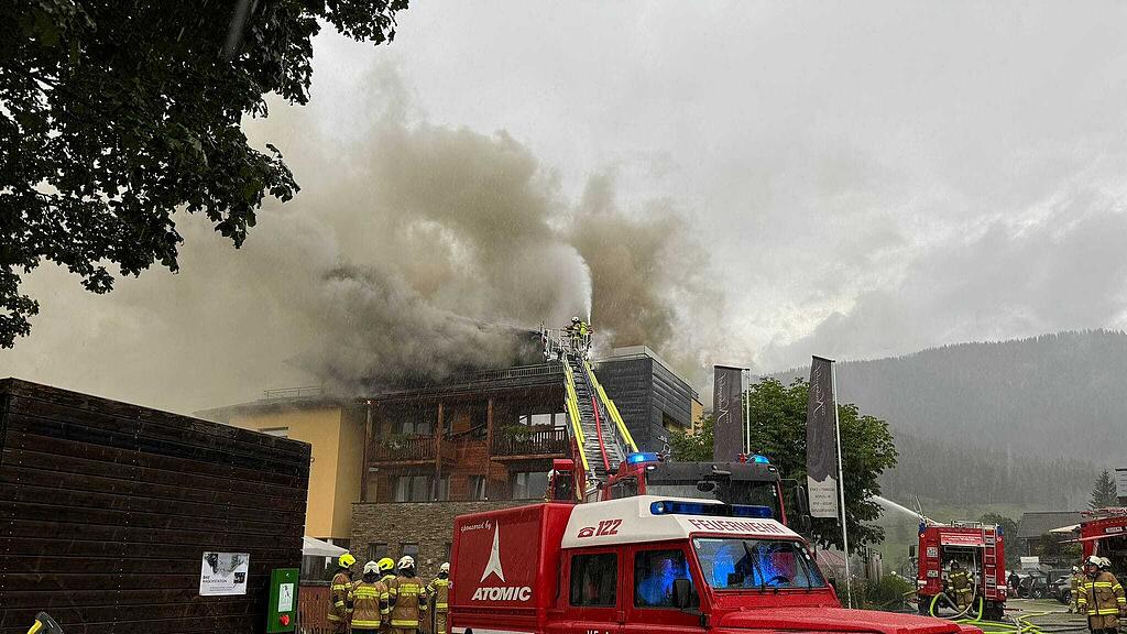 Hotelbrand in Filzmoos