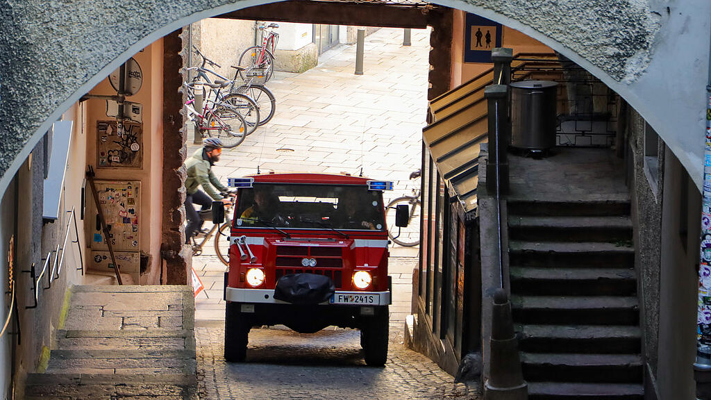 Übung Berufsfeuerwehr Kapuzinerberg