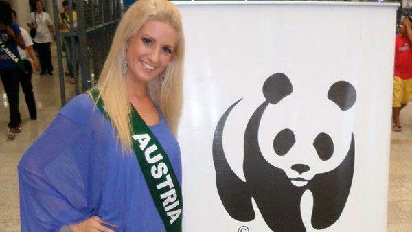 Die Wienerin Sandra Seidl für Österreich als Miss Earth.