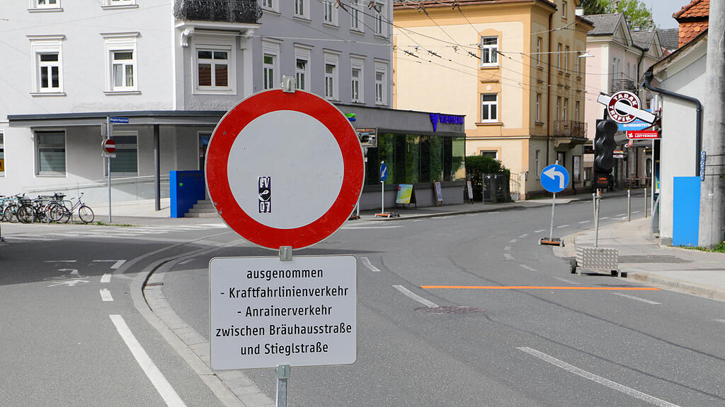 Bauarbeiten Maxglaner Hauptstraße