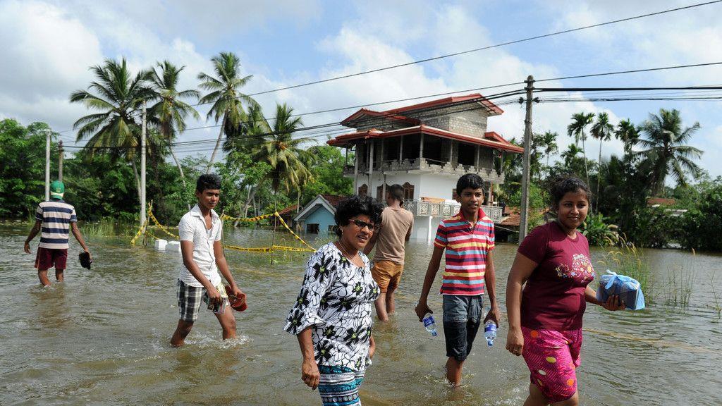 Große Zerstörung in Sri Lanka