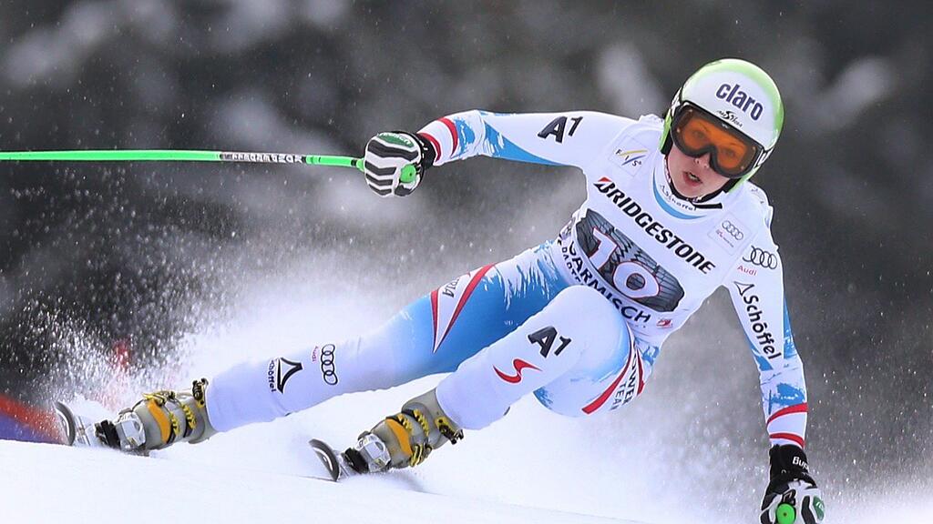 Anna Fenninger feierte in Garmisch ihren ersten Weltcup-Sieg im Super-G.