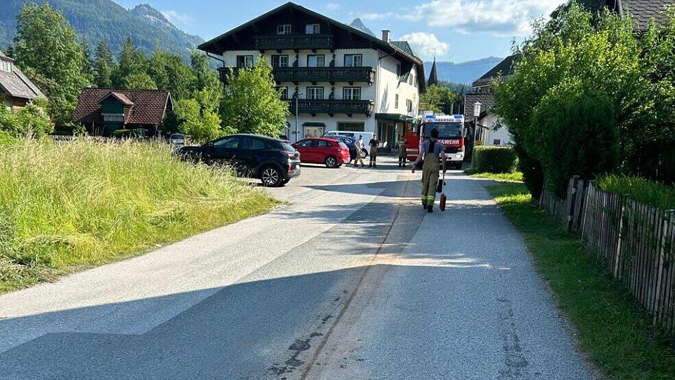 Ölspur hält Feuerwehr in St. Gilgen auf Trab auf Trab