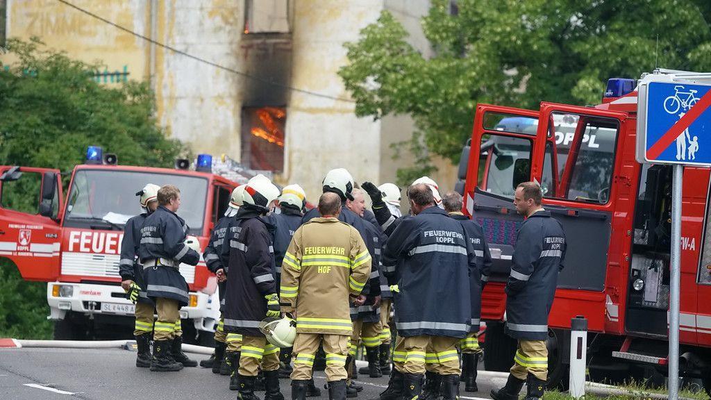Brand beim Gut Guggenthal