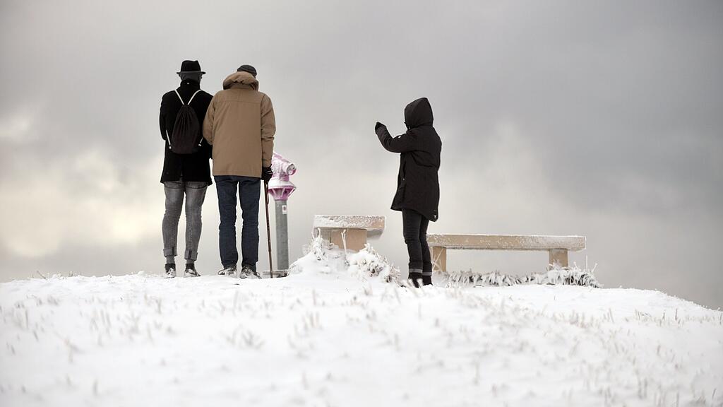 Schnee, wie hier am Gaisberg, gibt es nur in höheren Lagen.