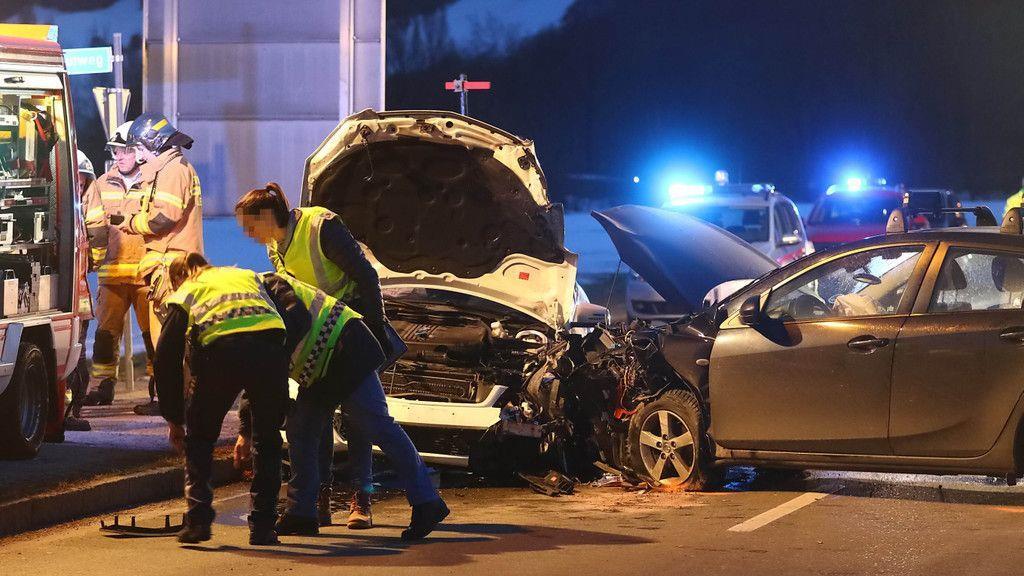 Verkehrsunfall auf B159 bei Rif