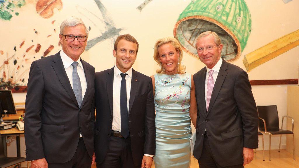 Emmanuel Macron im Festspielhaus
